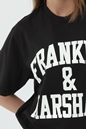 FRANKLIN & MARSHALL-Γυναικείο t-shirt FRANKLIN & MARSHALL μαύρο