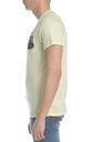 FRANKLIN & MARSHALL-Ανδρική κοντομάνικη μπλούζα FRANKLIN & MARSHALL κίτρινη 