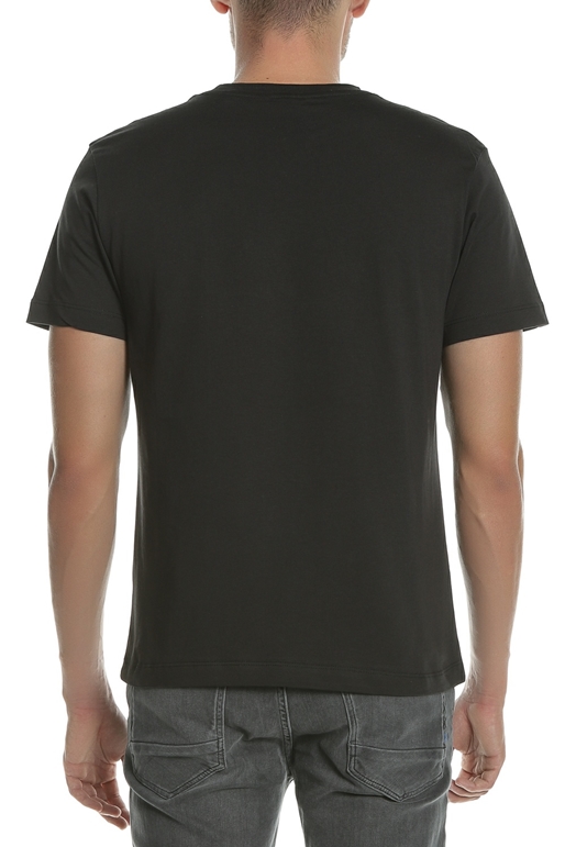 FRANKLIN & MARSHALL-Ανδρική κοντομάνικη μπλούζα FRANKLIN & MARSHALL μαύρη