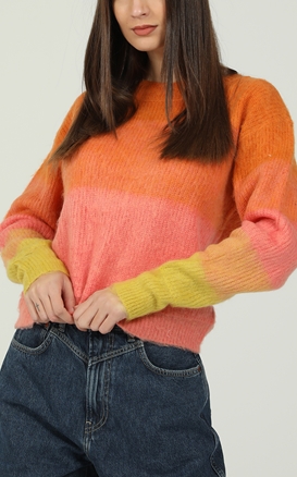FREE PEOPLE COLLECTION-Γυναικείο πουλόβερ FREE PEOPLE πορτοκαλί ροζ κίτρινο