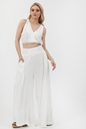 FREE PEOPLE COLLECTION-Γυναικείο σετ με παντελόνα και τοπ FREE PEOPLE ANGIE'S SET * OB13 λευκό
