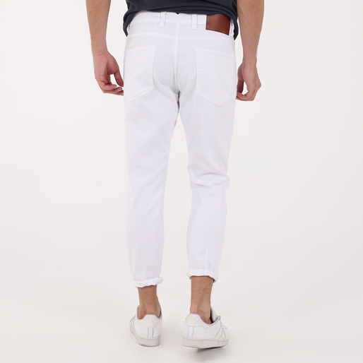 GABBA-Ανδρικό jean παντελόνι GABBA Alex λευκό