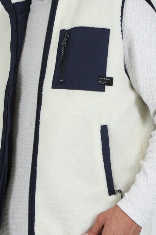 GABBA-Ανδρικό γιλέκο GABBA Battle Vest λευκό μπλε