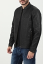 GABBA-Ανδρικό δερμάτινο jacket GABBA μαύρο