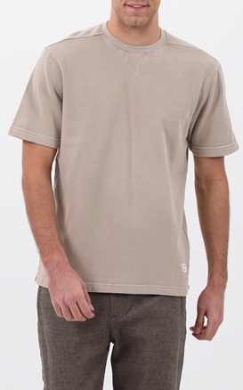 GABBA-Ανδρική κοντομάνικη μπλούζα GABBA 2220230001 γκρι