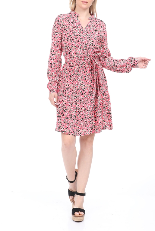 GARCIA JEANS-Γυναικείο mini φόρεμα GARCIA JEANS ροζ