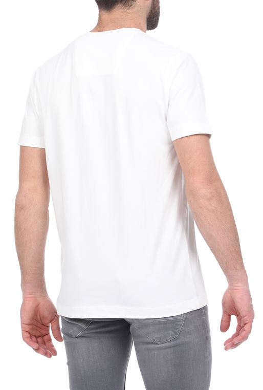 GARCIA JEANS-Ανδρικό t-shirt GARCIA JEANS λευκό