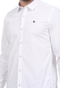 GARCIA JEANS-Ανδρικό πουκάμισο GARCIA JEANS λευκό μπλε