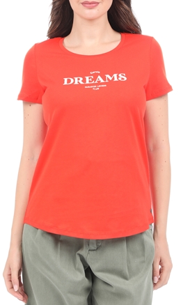 GARCIA JEANS-Γυναικείο t-shirt GARCIA JEANS πορτοκαλί