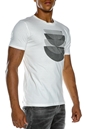 GARCIA JEANS-Ανδρικό t-shirt GARCIA JEANS λευκό