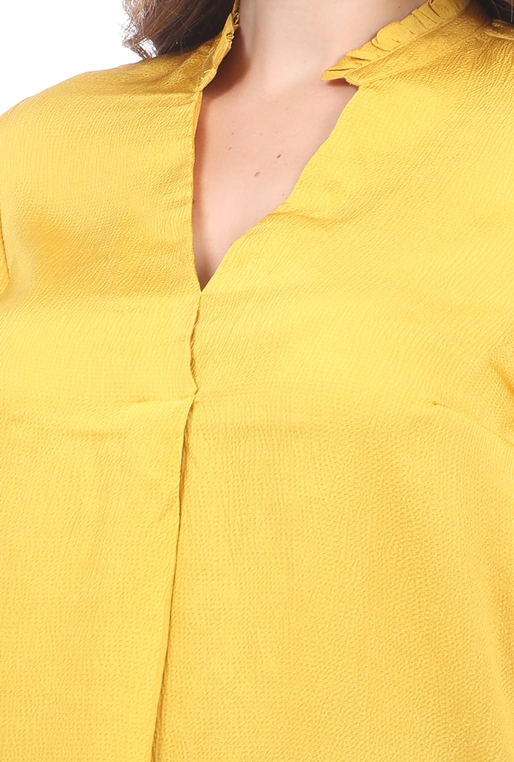 GARCIA JEANS-Γυναικεία μακρυμάνικη μπλούζα GARCIA JEANS κίτρινη