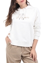 GARCIA JEANS-Γυναικεία φούτερ μπλούζα GARCIA JEANS λευκή