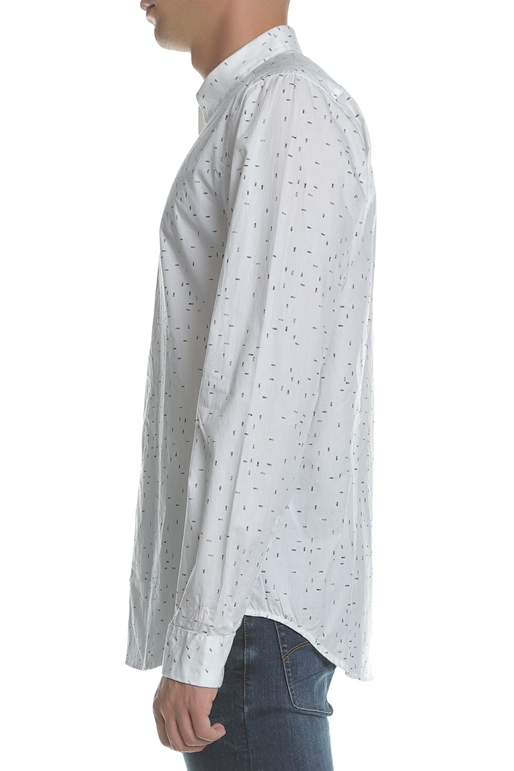 GARCIA JEANS-Ανδρικό μακρυμάνικο πουκάμισο Garcia Jeans λευκό 