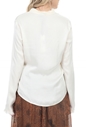 GAUDI-Γυναικείο πουκάμισο GAUDI FASHION D BLUSA M-LUNGA λευκό