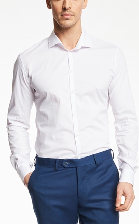 GAUDI-Ανδρικό πουκάμισο GAUDI FASHION λευκό