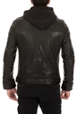 GOOSECRAFT-Ανδρικό δερμάτινο jacket GOOSECRAFT BRADLEY BIKER μαύρο