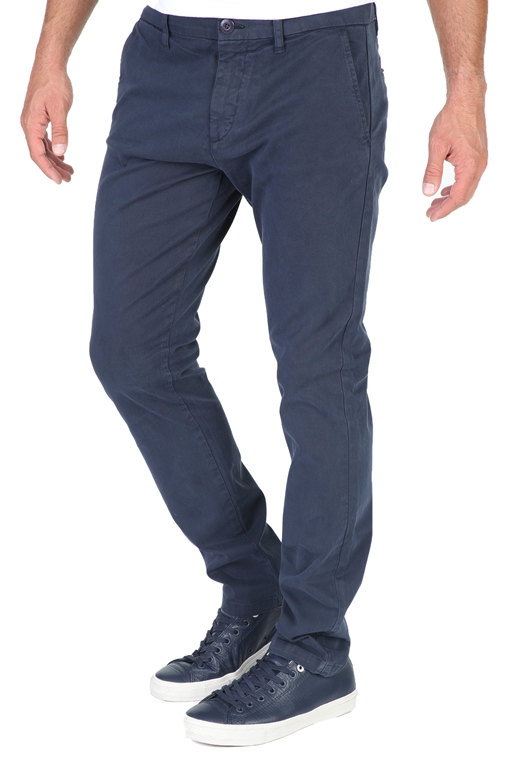 GUESS-Ανδρικό παντελόνι chino GUESS MYRON MID TWILL μπλε