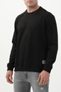 GUESS-Ανδρική φούτερ μπλούζα GUESS NEWTON CN FLEECE μαύρη
