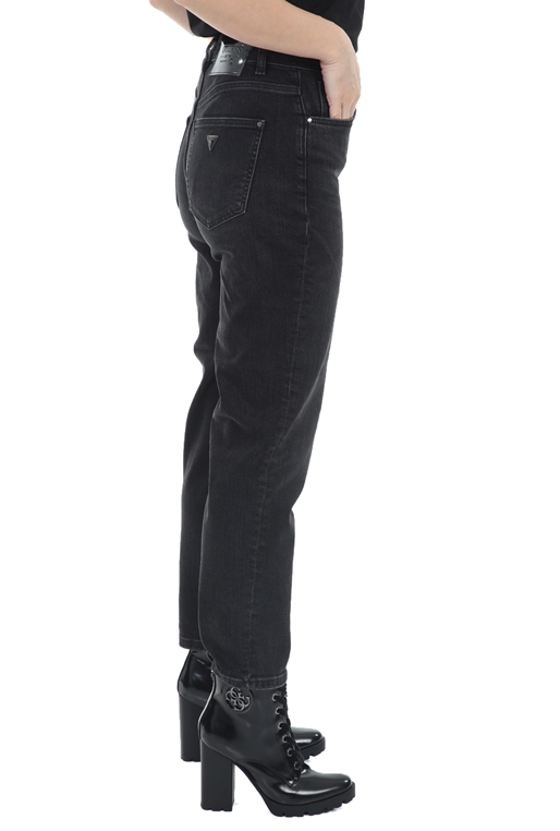 GUESS-Γυναικείο jean παντελόνι GUESS MOM JEAN - PORTOBLACK μαύρο