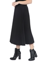 GUESS-Γυναικεία maxi φούστα GUESS RAEGAN REVERSIBLE SK - MAGIC μαύρη κόκκινη