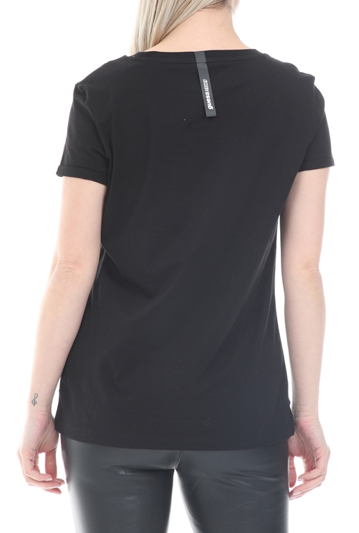 GUESS-Γυναικείο t-shirt GUESS CN MONIA TEE - COLOURED JE μαύρο