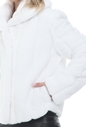 GUESS-Γυναικείο γούνινο jacket GUESS NEW SOPHY JACKET - STRIPY CHI λευκό