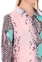 GUESS-Γυναικείο πουκάμισο GUESS CLOUIS ροζ μπλε