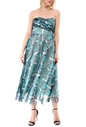 GUESS-Γυναικείο μακρύ φόρεμα GUESS MONICA μπλε λευκό