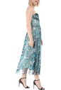 GUESS-Γυναικείο μακρύ φόρεμα GUESS MONICA μπλε λευκό