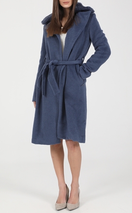 GUESS-Γυναικείο παλτό GUESS BRENDA μπλε