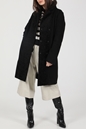 GUESS-Γυναικείο παλτό GUESS MANUELA REVERSIBLE COAT μαύρο