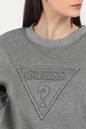 GUESS-Γυναικεία φούτερ μπλούζα GUESS CORINA γκρι
