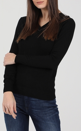 GUESS-Γυναικεία πλεκτή μπλούζα GUESS EDITH VN μαύρη