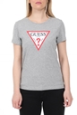 GUESS-Γυναικεία μπλούζα GUESS NOV DRP SS CN ORIGINAL γκρι