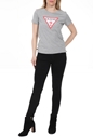 GUESS-Γυναικεία μπλούζα GUESS NOV DRP SS CN ORIGINAL γκρι