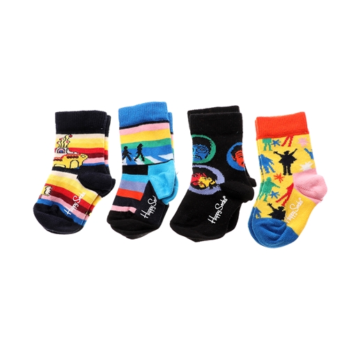 HAPPY SOCKS-Παιδικές κάλτσες HAPPY SOCKS Beatles πολύχρωμες