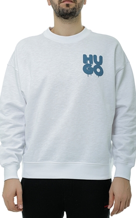 Hugo-Bluza cu logo graffiti pe spate