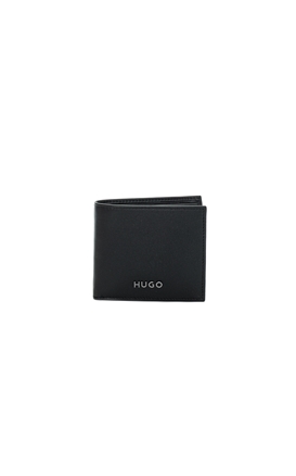 Hugo-Portofel din piele cu logo metalic