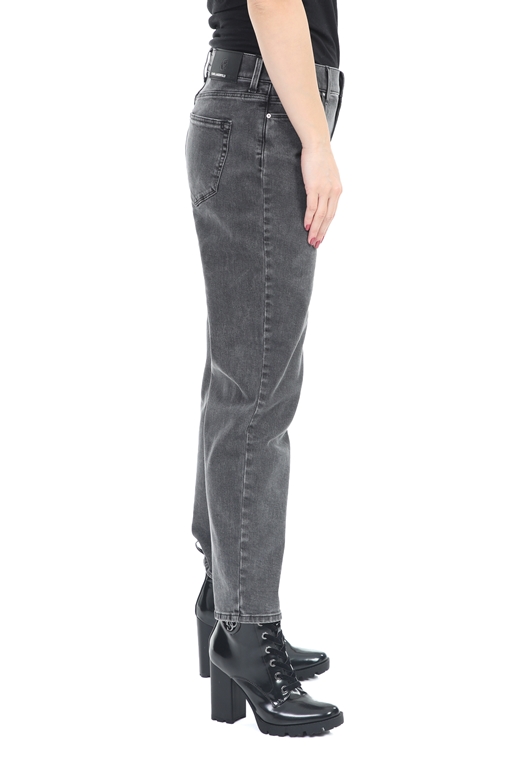 KARL LAGERFELD-Γυναικείο τζιν παντελόνι KARL LAGERFELD σκούρο γκρι