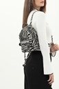 KENDALL+KYLIE-Γυναικείο mini backpack KENDALL+KYLIE KKB.2S2.083.012 CAROL ασπρόμαυρο