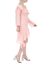  KENDALL + KYLIE-Γυναικείο mini off the shoulder φόρεμα KENDALL + KYLIE ροζ λευκό