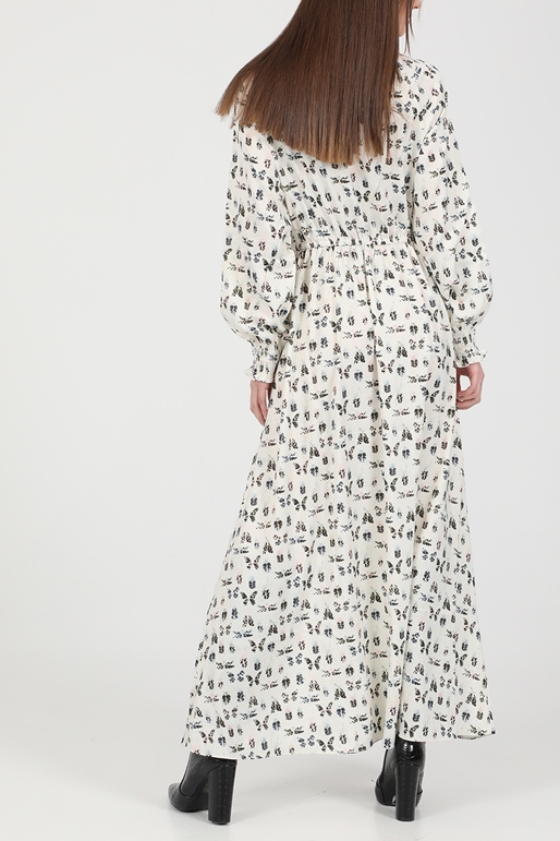 KENDALL+KYLIE-Γυναικείο maxi φόρεμα KENDALL+KYLIE HOL21-204 λευκό