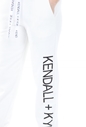 KENDALL + KYLIE-Γυναικείο παντελόνι φόρμας KENDALL + KYLIE ACTIVE CLASSIC λευκό