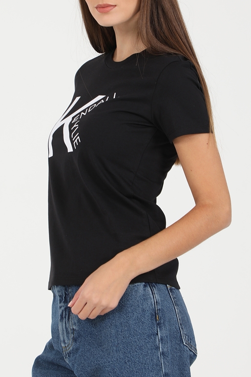KENDALL + KYLIE-Γυναικείο t-shirt KENDALL + KYLIE ACTIVE LOGO V4 μαύρο