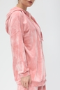 KENDALL + KYLIE-Γυναικεία μακριά φούτερ ζακέτα KENDALL + KYLIE ACTIVE TOP ροζ