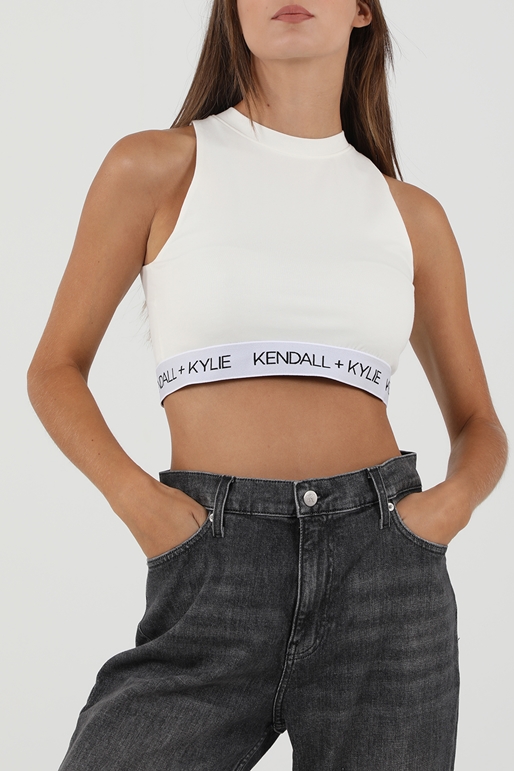 KENDALL+KYLIE-Γυναικείο μπουστάκι KENDALL+KYLIE KKW.2S1.016.072 WAIST LOGO TANK μαύρο