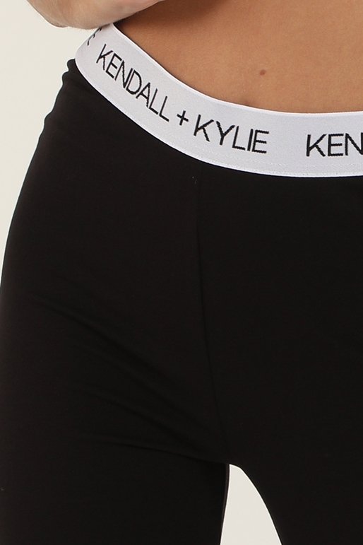 KENDALL+KYLIE-Γυναικείο κολάν KENDALL+KYLIE KKW.2S1.017.041 WAIST LOGO μαύρο