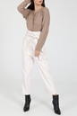LA DOLLS-Γυναικείο παντελόνι LA DOLLS ORIGINAL λευκό
