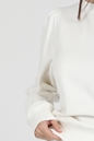 LA DOLLS-Γυναικεία φούτερ μπλούζα LA DOLLS SOPHIE λευκή