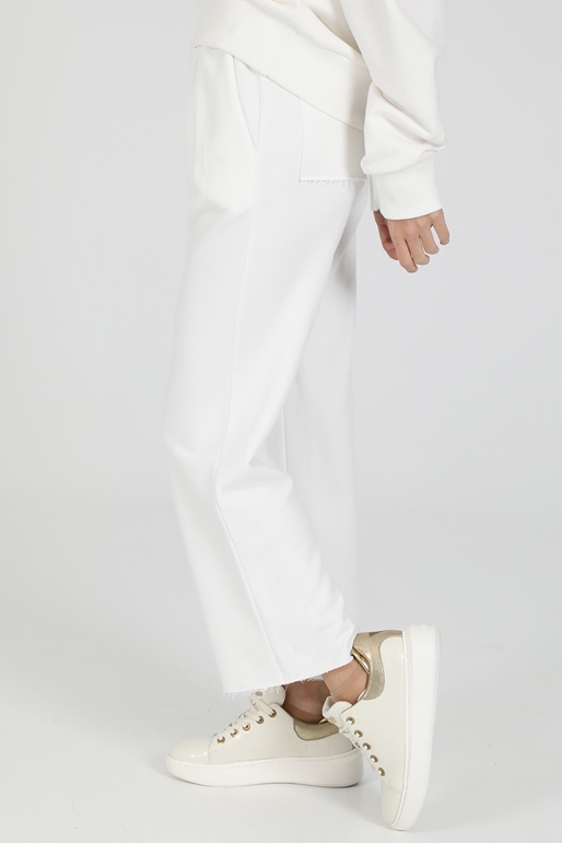 LA DOLLS-Γυναικείο παντελόνι LA DOLLS COSY λευκό